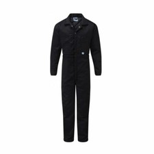 Workman Overalls Coverall Work Wear Boiler Suit Outfit Navy Pop Fasten Adults