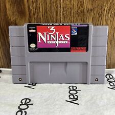 SNES Super Nintendo Cartridge Only 3 Ninjas Kick Back