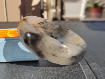 Natürliches Jade Armband 56mm Armband Kristalltherapie Jade Bracelet Reiki