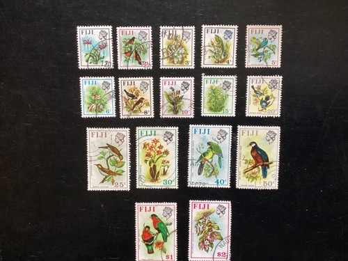 FIJI 1971 Birds and Flowers Definitives set to $2 VFU (C236)