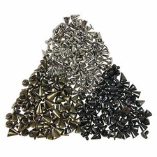 100 x Metall Leder Nieten Killer Nieten Spitznieten Punk Gothic Spike Ziernieten