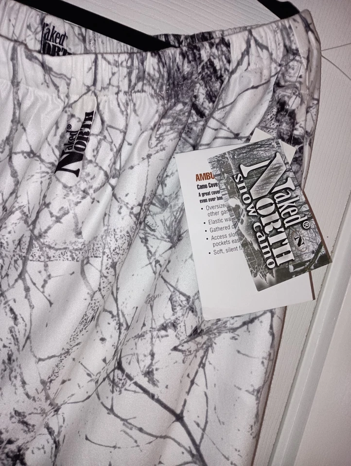 Gamehide Men's Ambush Lightweight Naked North Snow Camo Cover Up Pant XL NWT - Image 3 of 4
