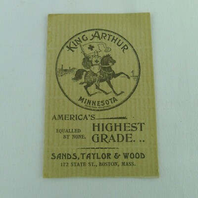 1898 King Arthur Flour Agents List Booklet New England Area 12 Pages Scarce