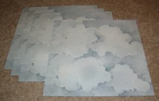 Creative Imaginations Debbie Mumm Scrapbook Paper (4) ~ Clouds/Rain Clouds