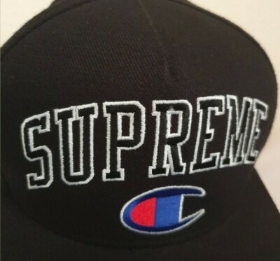 帽子 Supreme 14aw Champion 5-Panel Cap Rare FW14 Supreme x Champion Embroidered Logo 5-panel Red