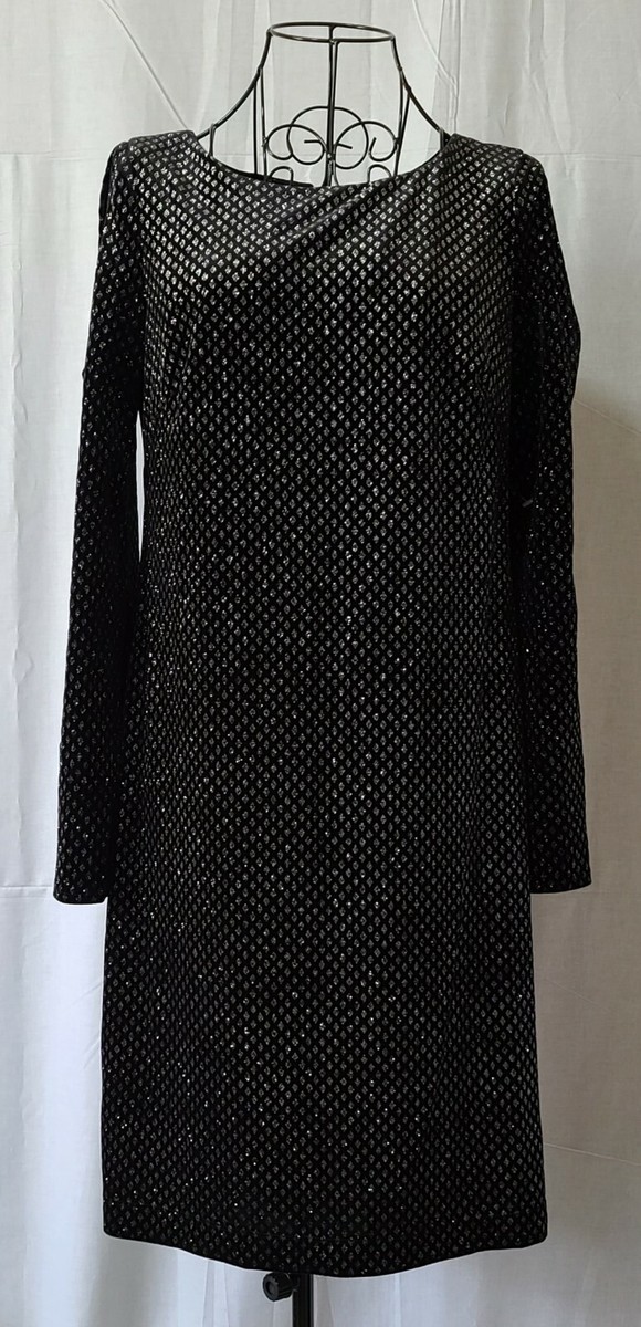 Jessica Howard Women's Velvet Cold Shoulder Dress Black Size 10