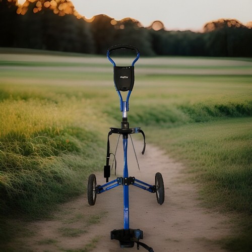 Bag Boy SC545 Golf Push Pull Cart, Blue Fully Collapsible eBay