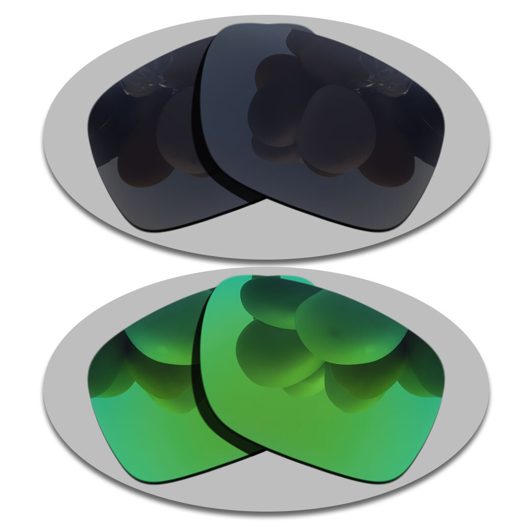Grey Black&Green Polarized Lenses Replacement For-Vonzipper Elmore