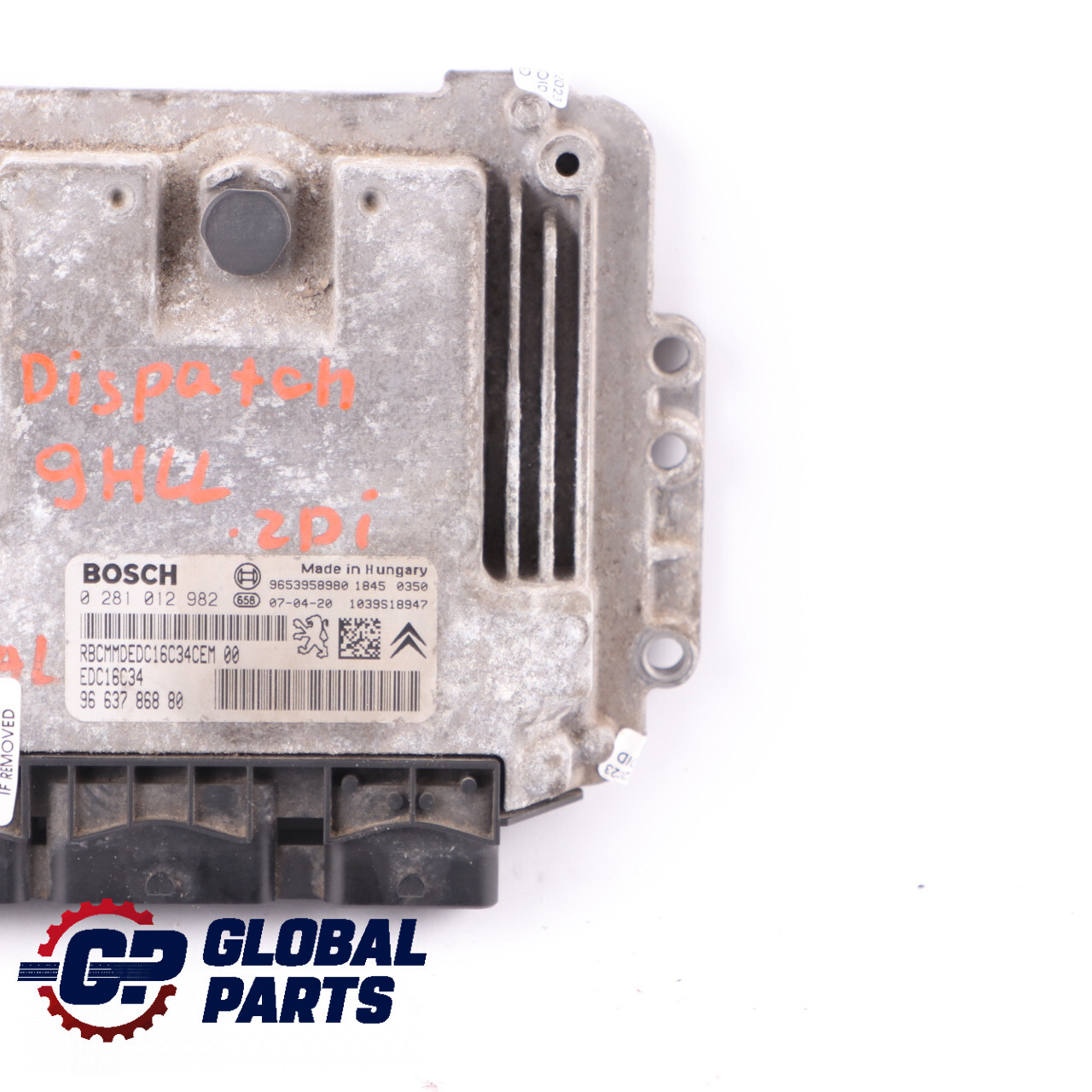 Citroen Dispatch Jumpy 9HM DV6UC 1.6 HDi 90HP Engine Module Unit ECU ...
