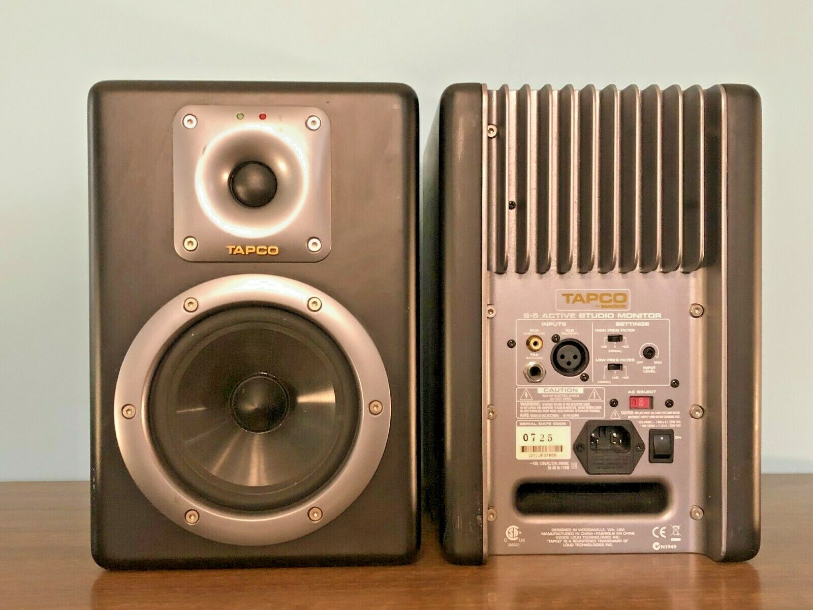 tapco s5 active studio monitors