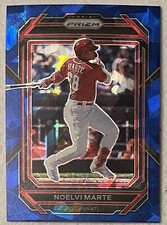 2023 Panini Prizm Blue Cracked Ice Prizm Noelvi Marte Cincinnati Reds