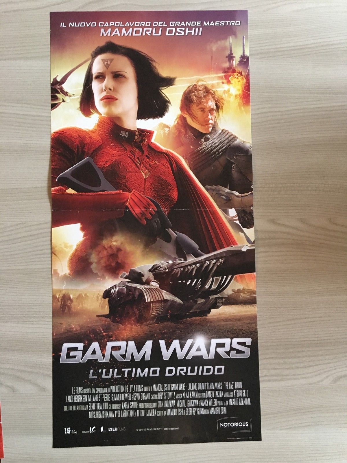 Locandina originale film Garm Wars - L'ultimo druido (2014) - Regia di Mamoru Oshii
