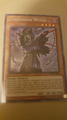 yugioh condemned witch deck Yugioh 1st Edition Secret SOFU-EN028 Condemned Witch nm