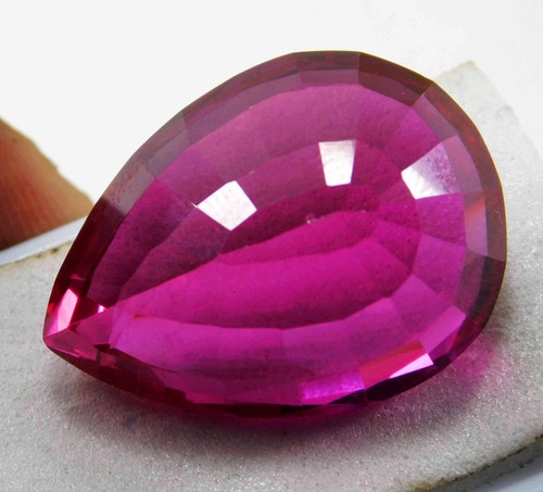 Natural 54.70 Ct Flawless PINK Ruby Pear Cut Loose Gemstone CERTIFIED - Picture 10 of 10