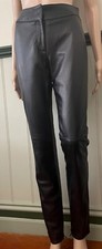 Black Leather Pants made in Italy by Dolce & Gabbana IT 40 / US 4 / AU 8