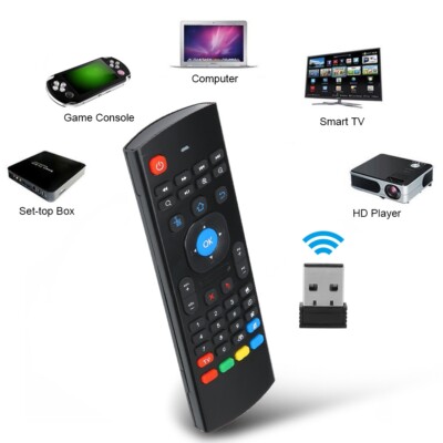 MX3 2.4G Wireless Air Fly Mouse Motion Sensing Infrarot Fernbedienung Für TV BHC