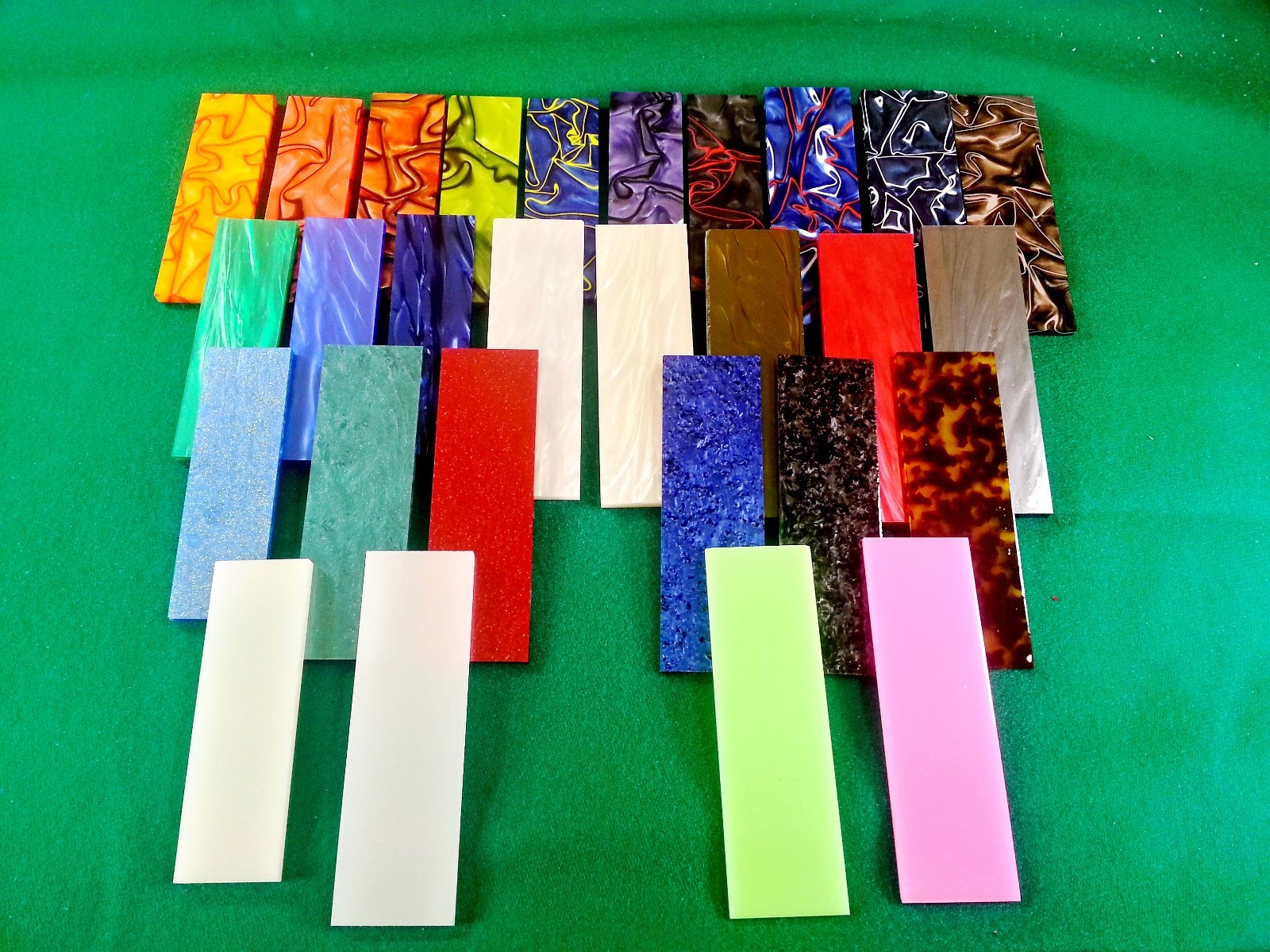 2 Pcs Of 1/4 Kirinite™ DESERT CAMO Knife Handle Blanks Scales .250" x5