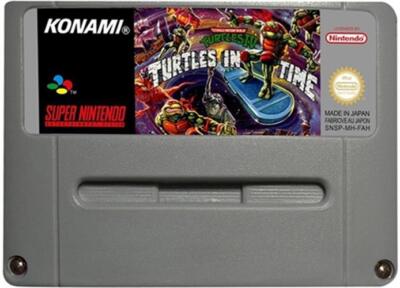 Teenage Mutant Ninja Turtles IV Turtles In Time SNES Super Nintendo Videospiel