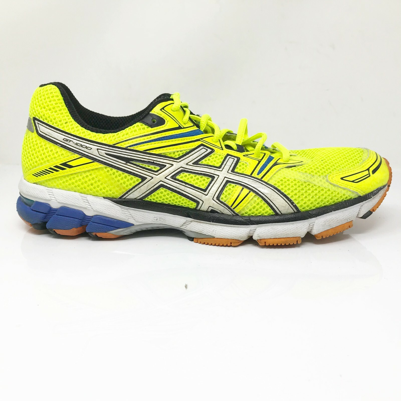 asics gt 1000 mens shoes yellow/white/blue