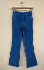 Urban Outiftters Blue Corduroy Flares New With Tags W26?, L32?