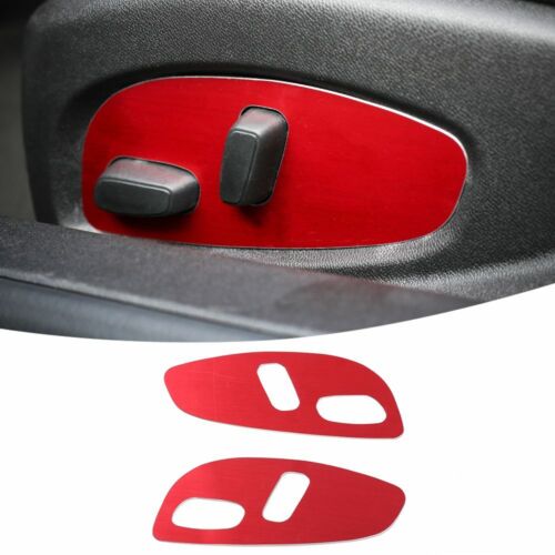 Para Chevrolet Camaro 2017+ Ajuste de asiento de aluminio Decoración Marco Cubierta Panel de ajuste - Imagen 9 de 9
