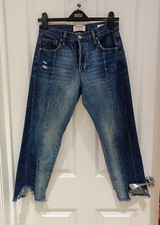 Frame Denim Nouveau Le Mix Boyfriend Step Hem Jeans Size 25 Loved by Celebs $450
