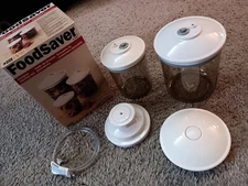 FoodSaver Tilia Vacuum 2 piece Designer Canister Set, 25oz And 50oz