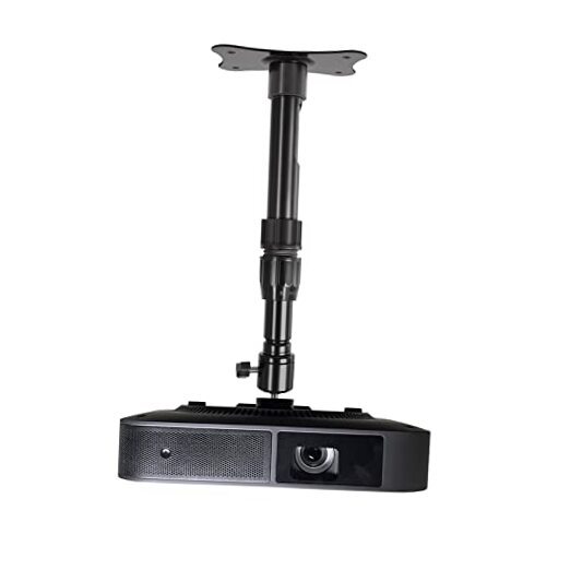 Mini Projector Ceiling Wall Mount Adjustable Height 16.5 inch - 27.5 inch Black-image