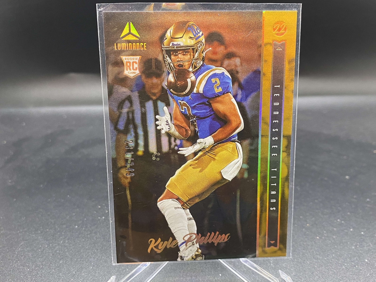 Kyle Philips 2022 Luminance Gold #122 /249 UCLA Titans RC Rookie
