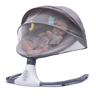 Multi-Function Baby Rocker with Remote Control, 12 Lullabies, 4 Swing Modes,
