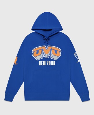 ピーナッツ OVO x NBA New York Knicks Blue Hoodie - XL | eBay