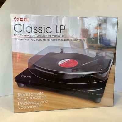 Ion EZ Vinyl Classic Lp Converter W Instruction Manual & Software