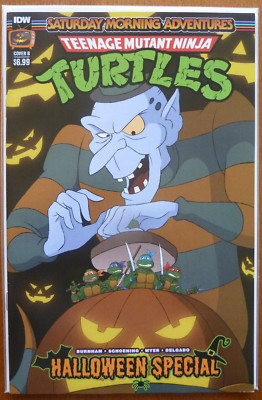 TMNT ''HALLOWEEN SPECIAL'' #1 ''B''..BURNHAM..IDW 2023 1ST PRINT.NM.SATURDAY MORNING