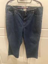 Womens Faded Glory Size 18 Denim Capris