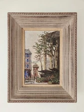 Henri Pierrel Original Oil Painting La Madeleine Paris Street Scene 1950's