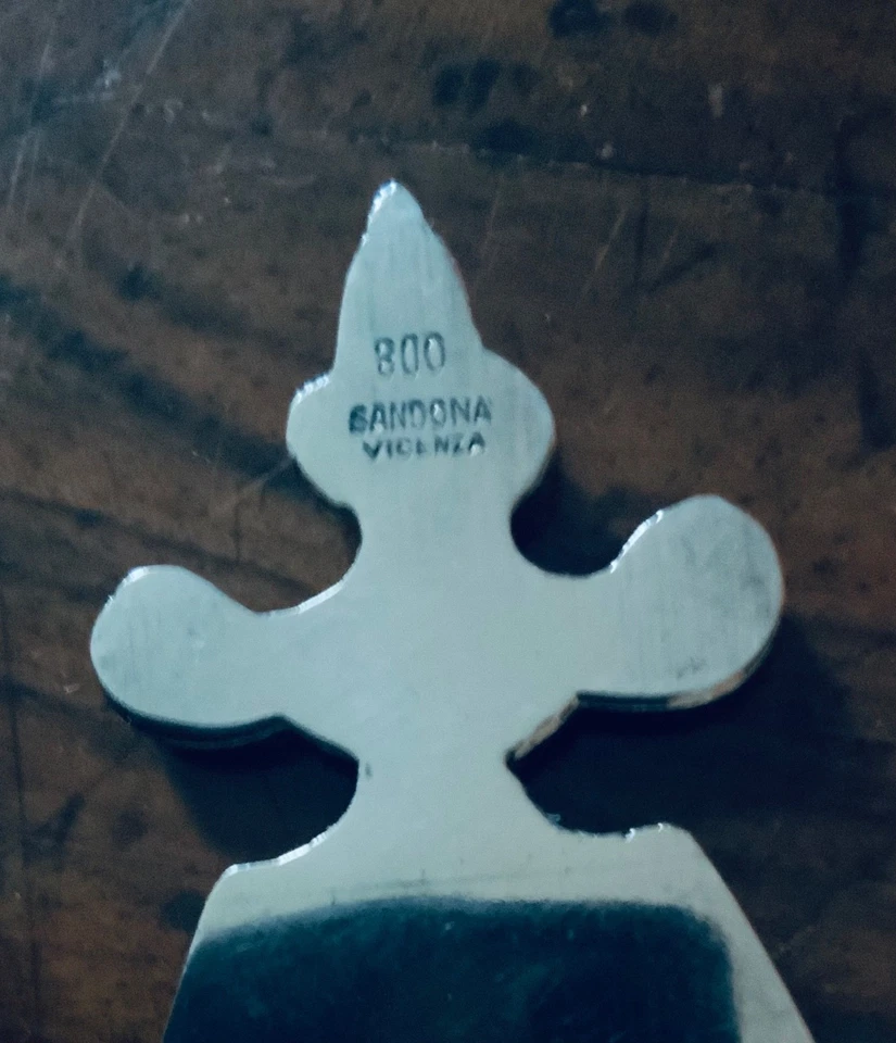 segnalibro ARGENTO 800 ,  Argentiere Sandona Vicenza - Immagine 3 di 4