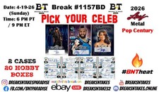 FRED DRYER 2026 Leaf Pop Century Hobby 2 CASE 20 BOX Break #1157BD