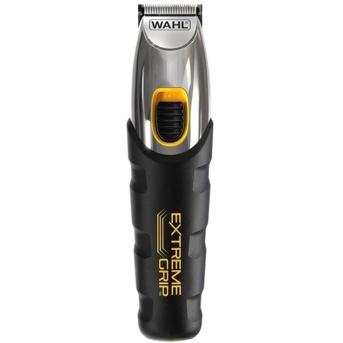 Tondeuse à barbe autonome WAHL Extreme Grip longue durée pour barbe épaisse avec guides de coupe