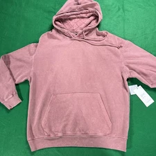 Public Supply NYC Essential Fit Hoodie Size Medium Ash Rose Washed Streetwear