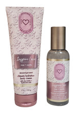 NEW 2 BATH AND BODY WORKS Rose Vanilla BODY CREAM 8 oz Essential Oil Mist