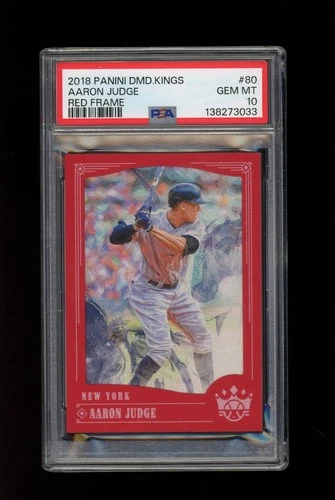 Aaron Judge 2018 Panini Diamond Kings #80 Red Frame Yankees PSA 10