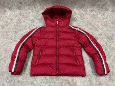 Autentico cappotto giacca piumino MONCLER Odilon taglia 6 anni rosso