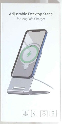 NEUF Coolsell Support de Bureau Réglable pour Chargeur MagSafe, Argent