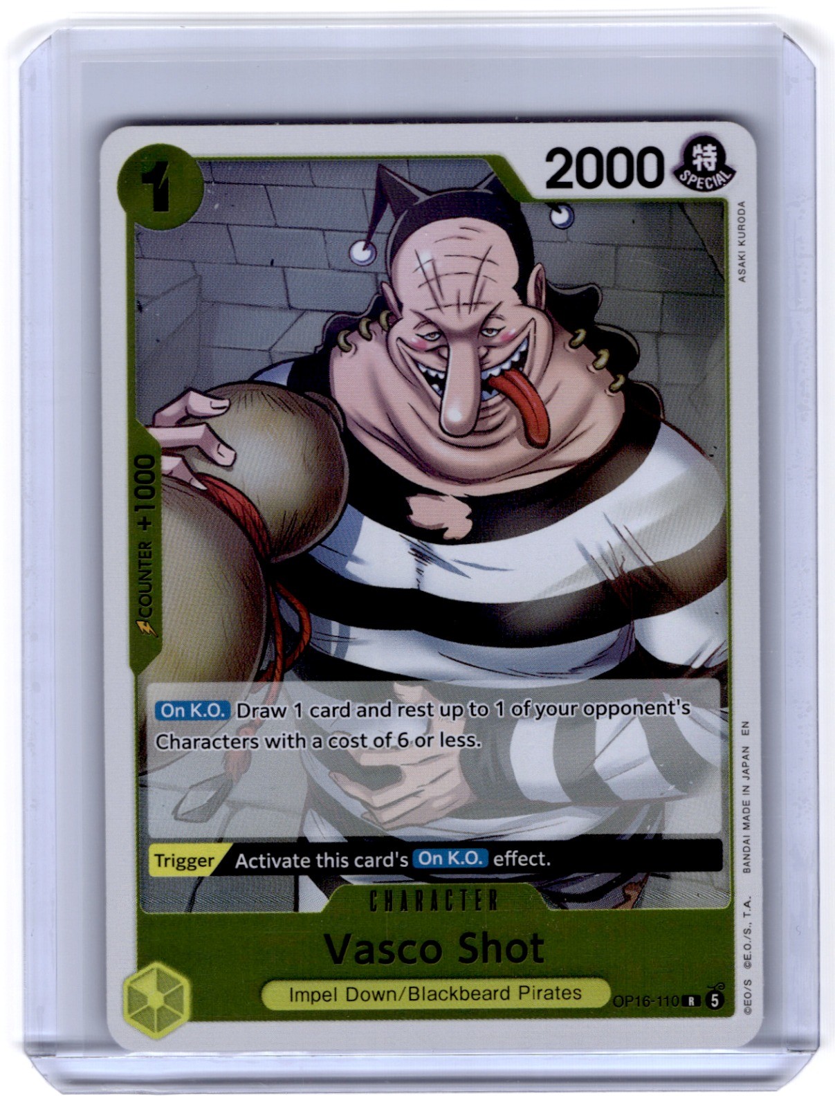 Vasco Shot OP16-110 Foil R The Time of Battle NM