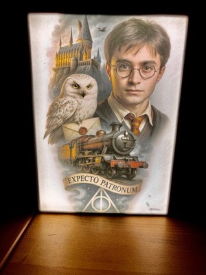 Harry Potter LED Light Box 5x7 | Wizard Wall Decor Gift for Fans