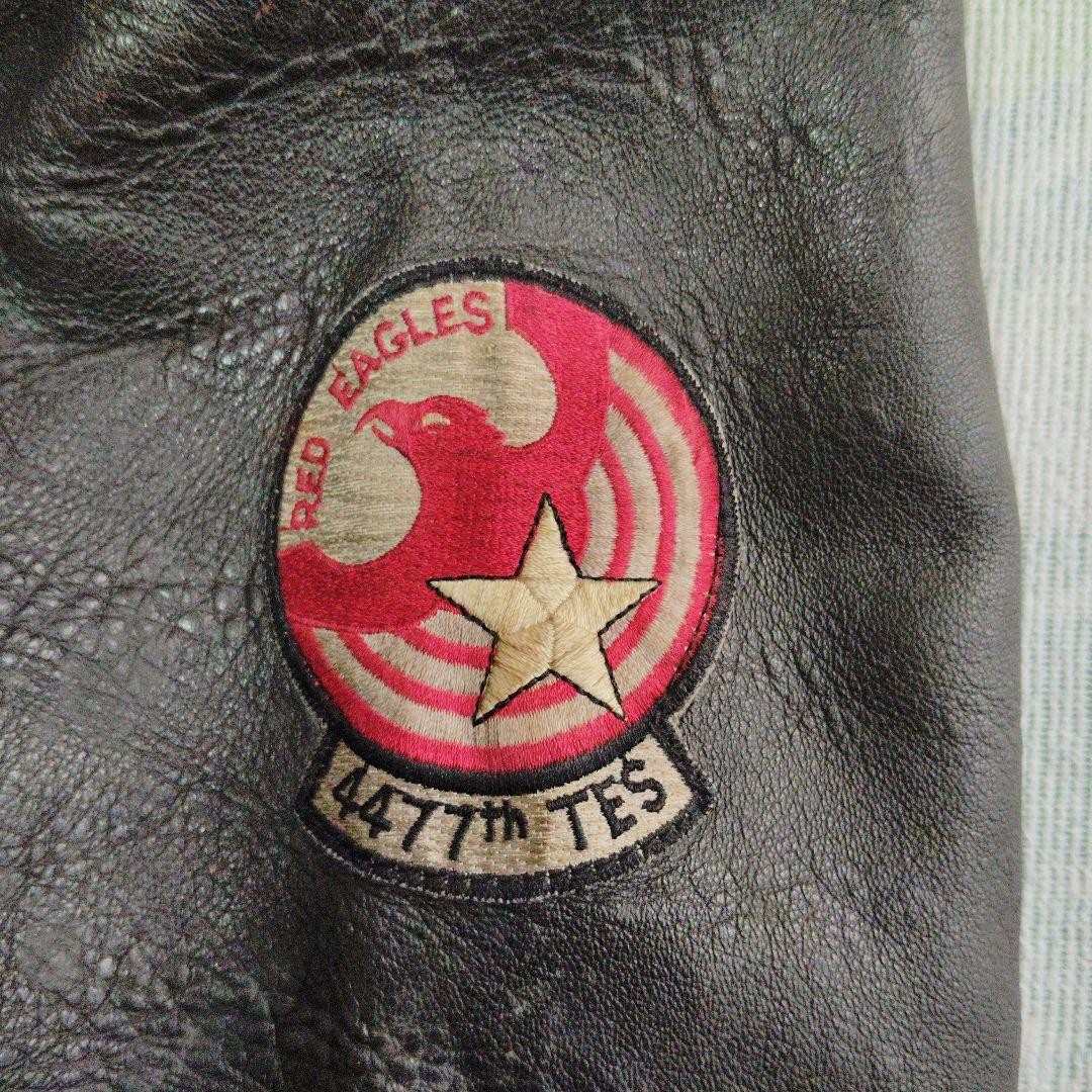 Vintage Avirex G-1 Flight Leather Jacket MiG-29 Design Outer Mens Size S image 10