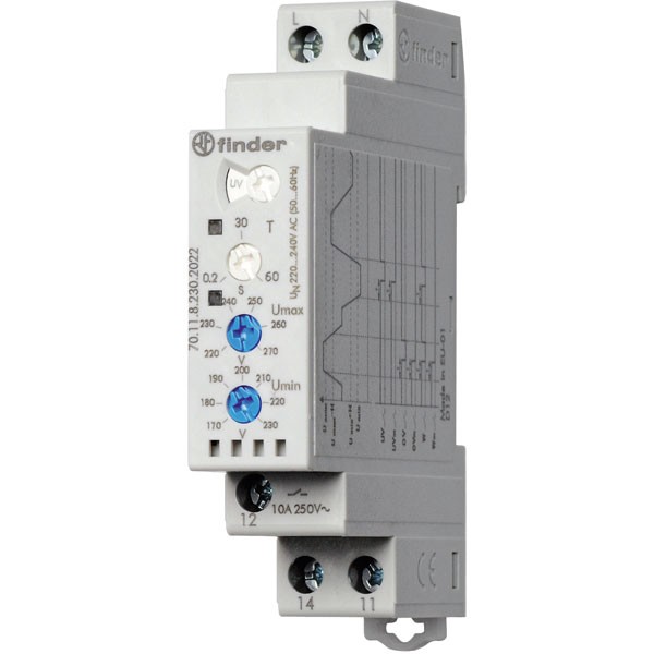 Finder 70.11.8.230.2022 Network Monitoring Relay (220...240VAC) - Image 2