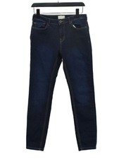 Jack Wills Women's Jeans W 27 in Blue Cotton with Elastane, Polyester Skinny