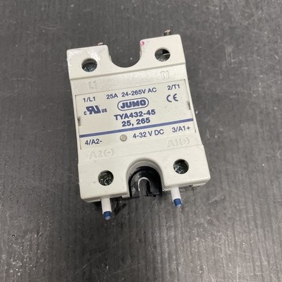 JUMO TYA432-45 25 265 25A 24-265V 4-32 V DC Thyristor-Leistungsschalter (G628#d)