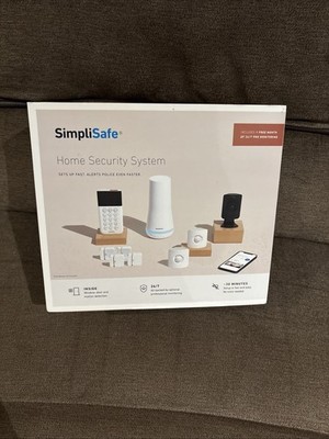 SimpliSafe 9 Piece Wireless Home Security System w/ HD Camera SS3-AMZ-3 New